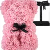 Rose Bear ροζ 25cm