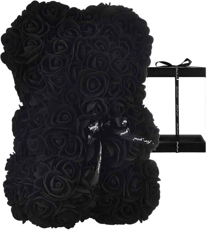 Rose Bear μαύρο 25cm Rose Bear μαύρο 25cm