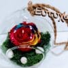 Forever Roses ροζ σε γυάλινη καμπάνα 2 Forever Roses Ουράνιο τόξο σε στρογγυλή γυάλα