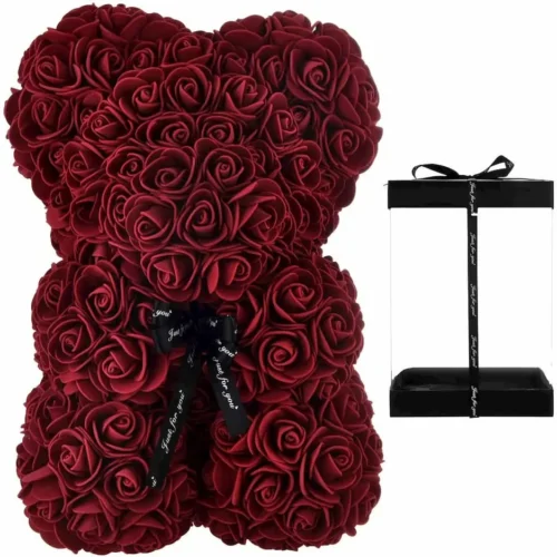 Rose Bear μπορντό 25cm