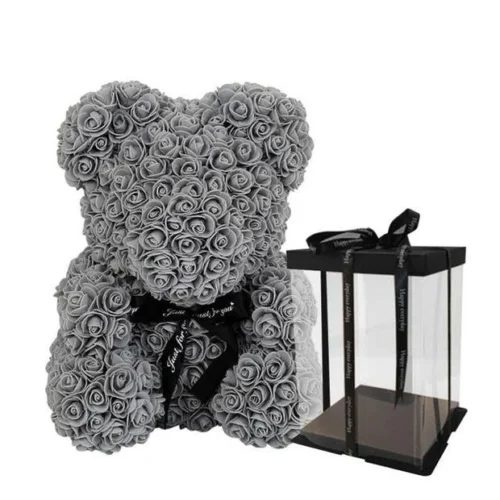 rose-bear-25cm-gkri-doro-marousi